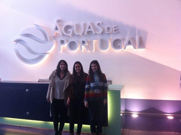 Fotografia no último dia de estágio na AdP em Lisboa.