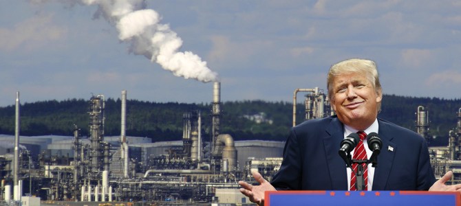 Trump tem negado a existência de alterações climáticas
