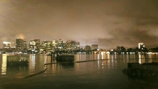 Vista de Boston ao final do dia