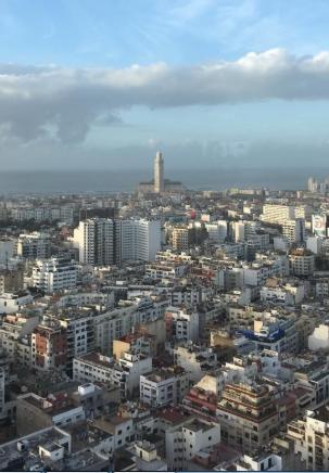 Casablanca vista do bar Sky 28