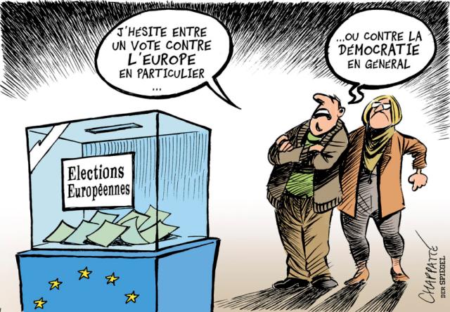 Hesito entre um voto contra a Europa em particular ou contra a democracia geral

autor: Chappatte in Der Spiegel

