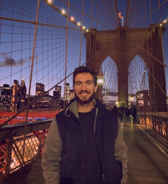 David Santos na Brooklyn Bridge