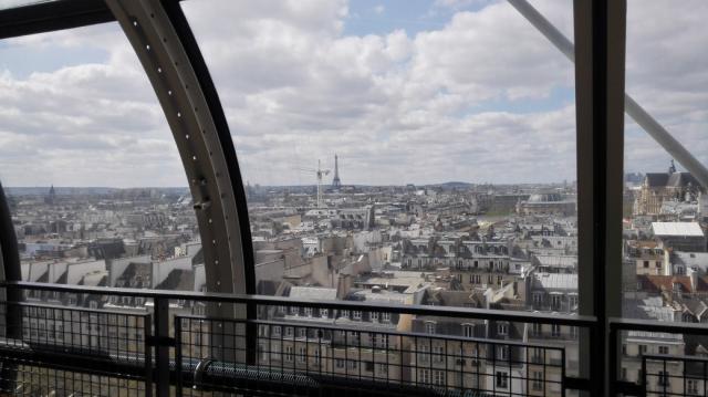 Centre Georges Pompidou - Vista para a Torre Eiffel