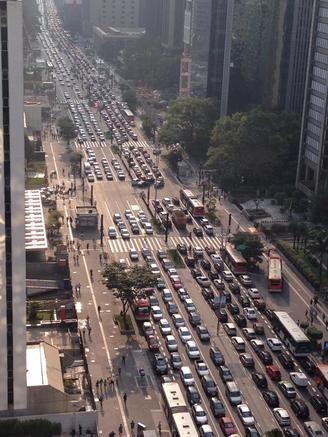 Trânsito na Avenida Paulista